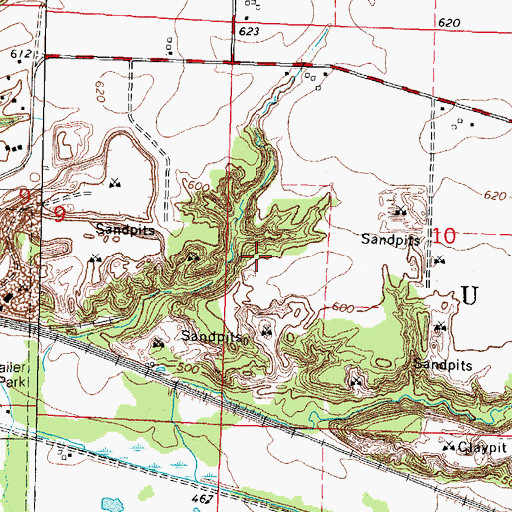 Topographic Map of Township of Utica, IL