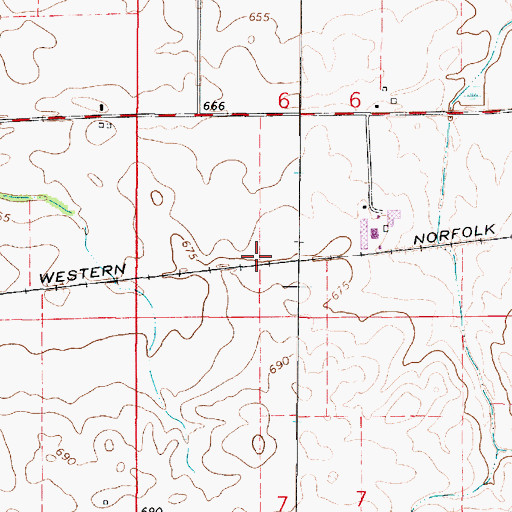 Topographic Map of Township of Vance, IL