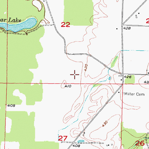 Topographic Map of Township of Venedy, IL