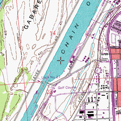 Topographic Map of Township of Venice, IL
