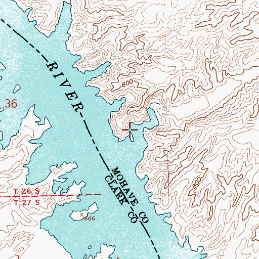 Topographic Map of Red Tail Cove, AZ