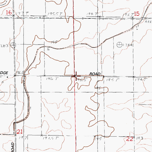 Topographic Map of Township of Vienna, IL