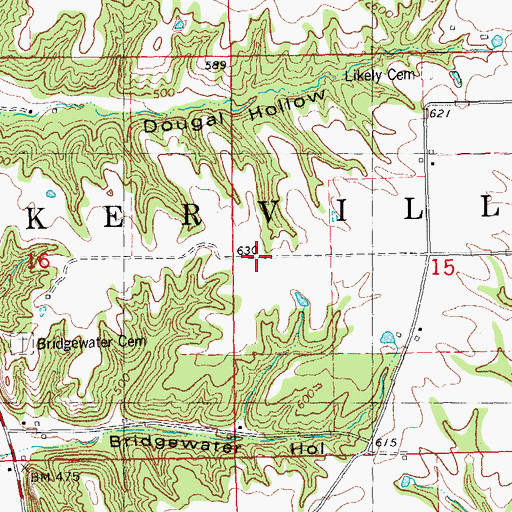 Topographic Map of Township of Walkerville, IL