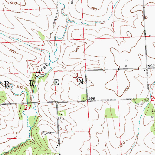 Topographic Map of Township of Warren, IL