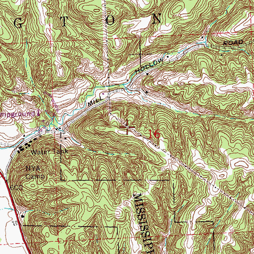 Topographic Map of Township of Washington, IL