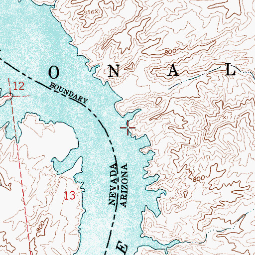 Topographic Map of Fire Mountain Light, AZ