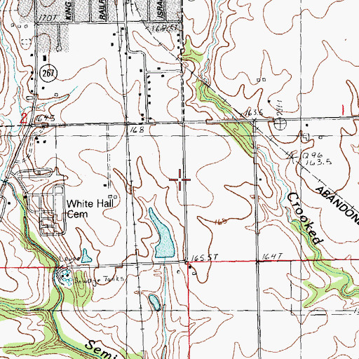 Topographic Map of Township of White Hall, IL