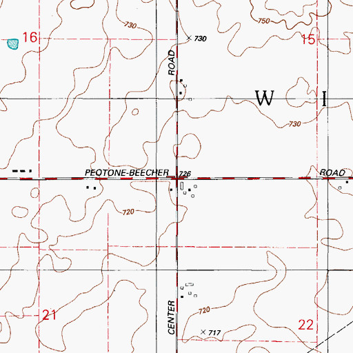 Topographic Map of Township of Will, IL
