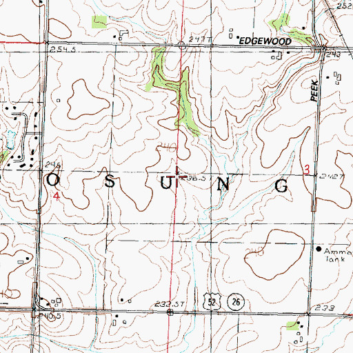 Topographic Map of Township of Woosung, IL