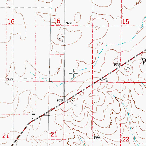 Topographic Map of Township of Wyoming, IL