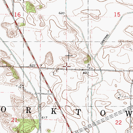 Topographic Map of Township of Yorktown, IL