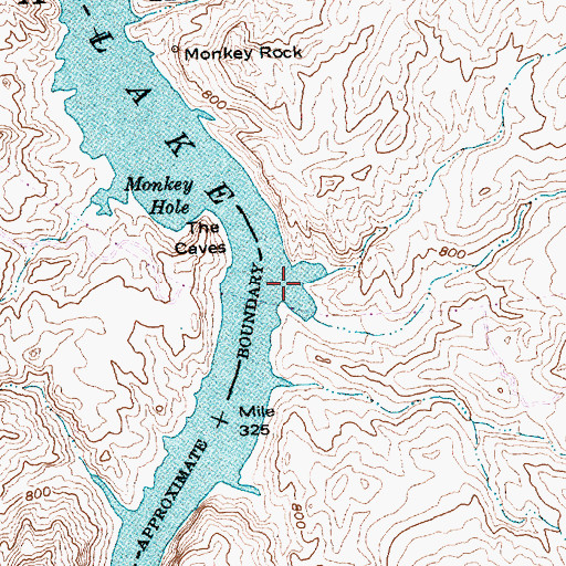 Topographic Map of Big Horn Cove, AZ