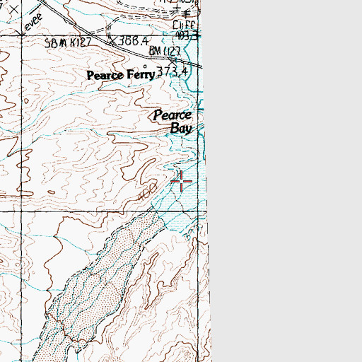 Topographic Map of Pearce Bay, AZ