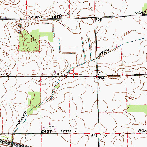 Topographic Map of Argos, IN