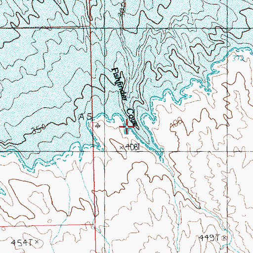 Topographic Map of Fishfinder Cove, AZ