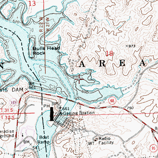 Topographic Map of Little Stopsign Cove, AZ