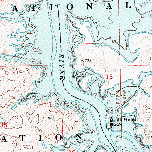 Topographic Map of Ski Pass, AZ