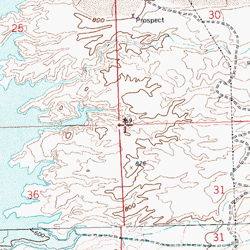 Topographic Map of Gasoline Alley, AZ