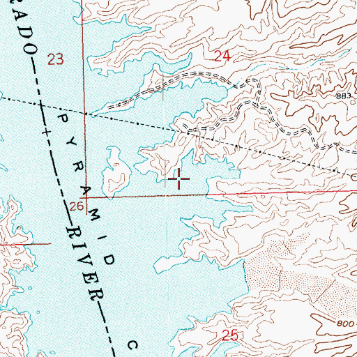 Topographic Map of Tokyo Bay, AZ