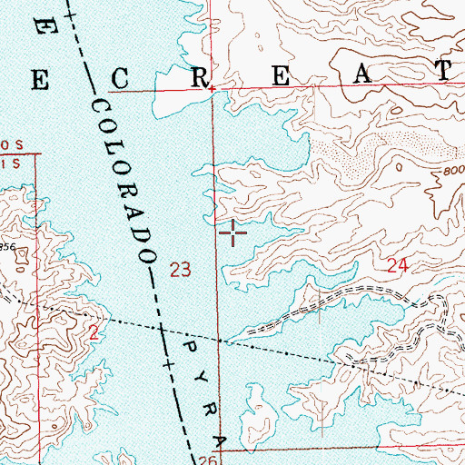 Topographic Map of Pyrite Cove, AZ