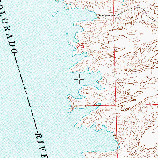 Topographic Map of Granite Cove, AZ