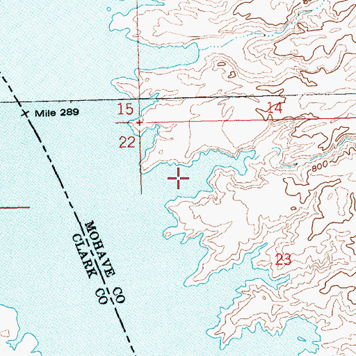 Topographic Map of Cactus Cove, AZ