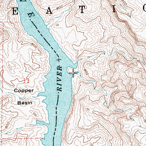 Topographic Map of Malpais Wash, AZ