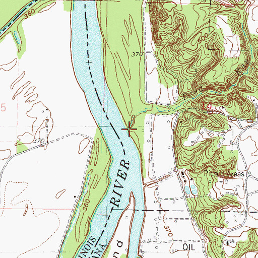 Topographic Map of Bend Run, IN