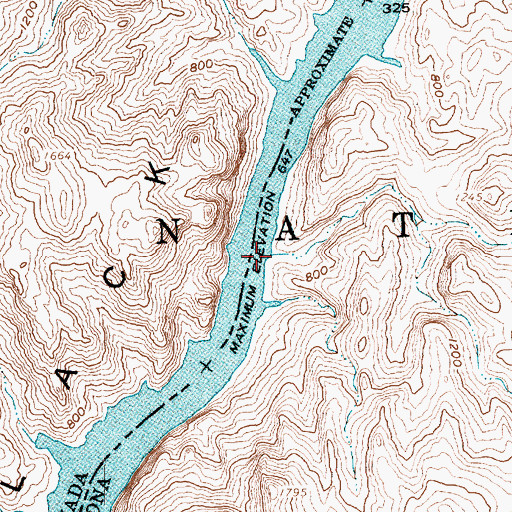 Topographic Map of Grotto Wash, AZ