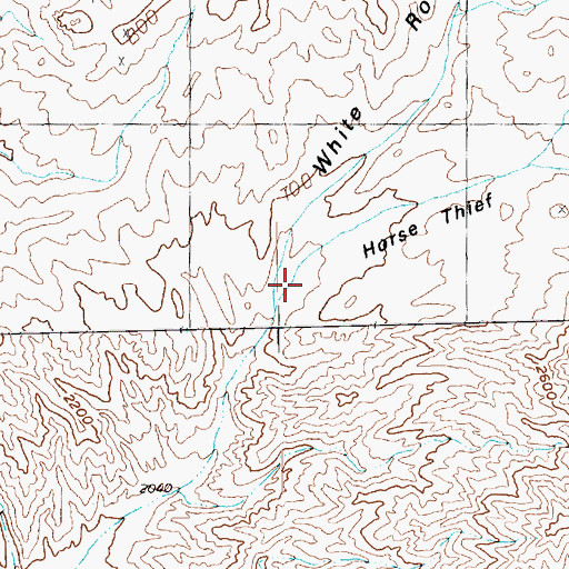 Topographic Map of Horse Thief Canyon, AZ