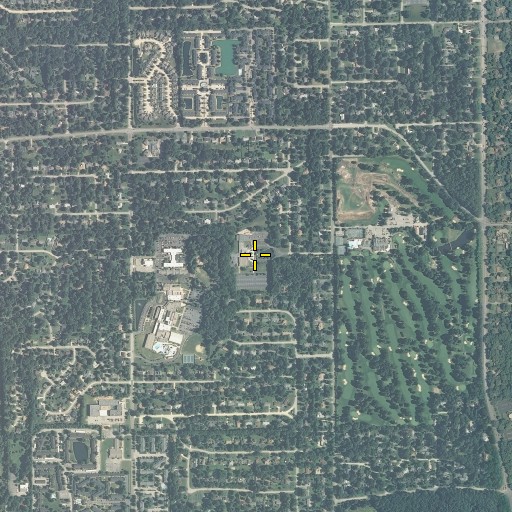 Aerial/Satellite Image of Congregation Beth-El Zedeck, IN