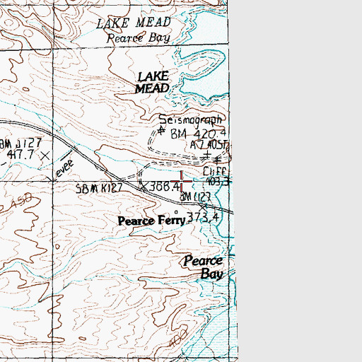 Topographic Map of Pearce Wash, AZ