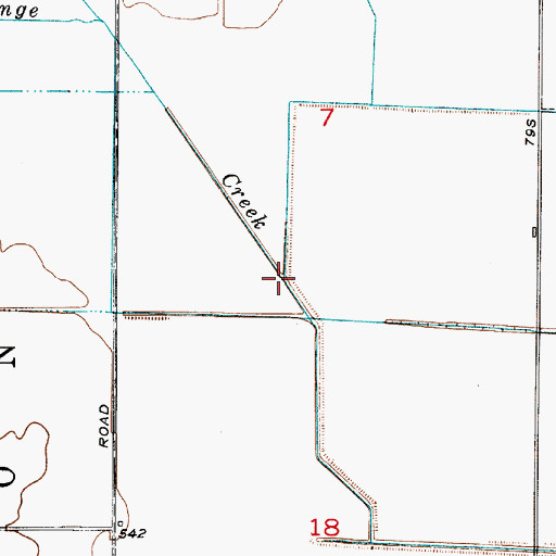 Topographic Map of Big Slough, IN