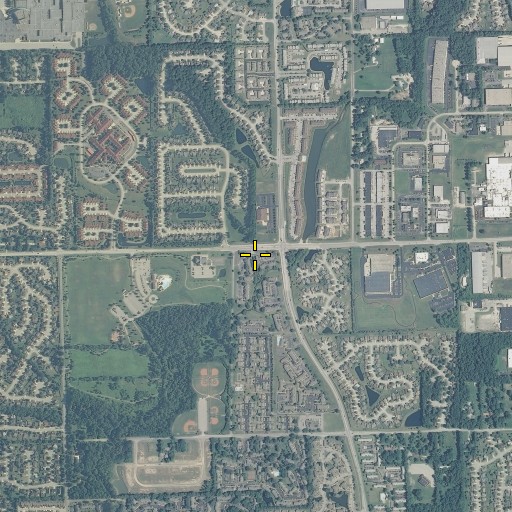 Aerial/Satellite Image of Bird Branch, IN