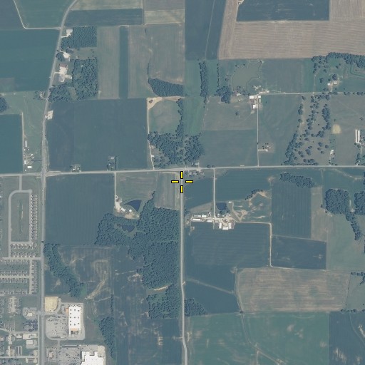 Aerial/Satellite Image of Bison Branch, IN