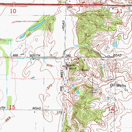 Topographic Map of Black Chapel, IN