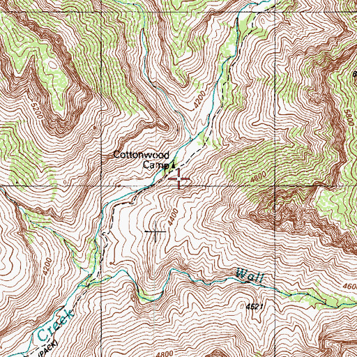 Topographic Map of North Kaibab Trail, AZ