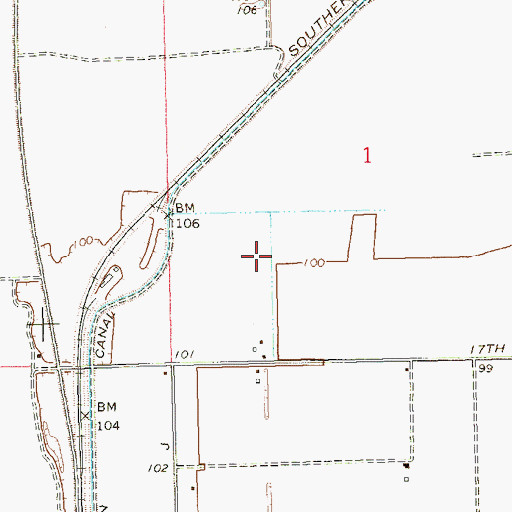 Topographic Map of Malloy Lateral, AZ