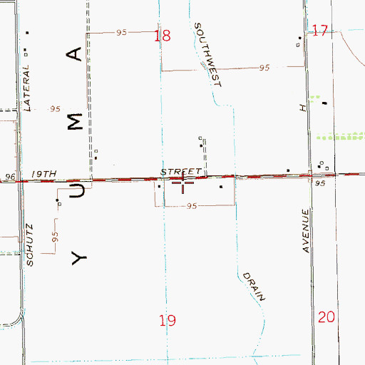 Topographic Map of Neatherlin Lateral, AZ