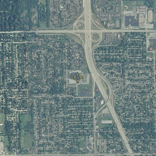 Aerial/Satellite Image of Brook Park Elementary School, IN