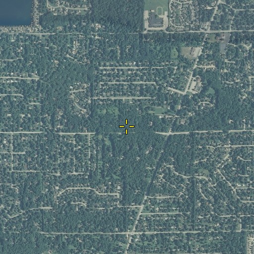 Aerial/Satellite Image of Camp Branch, IN
