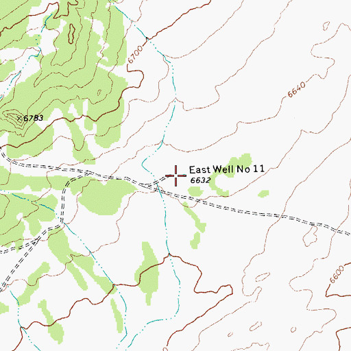 Topographic Map of East Well Number Eleven, AZ