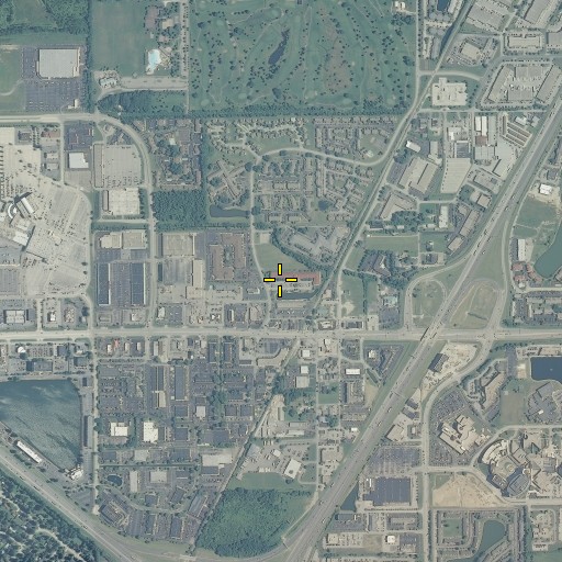 Aerial/Satellite Image of Castleton, IN