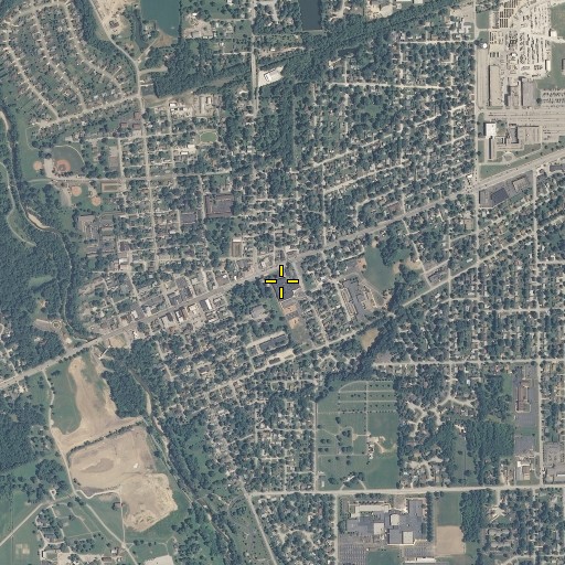Aerial/Satellite Image of Central Elementary School, IN