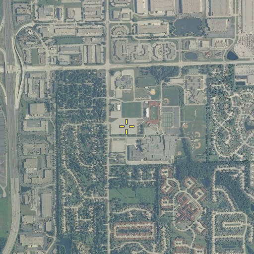 Aerial/Satellite Image of Central School, IN