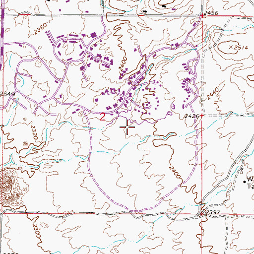 Topographic Map of Boulders Golf Course, AZ