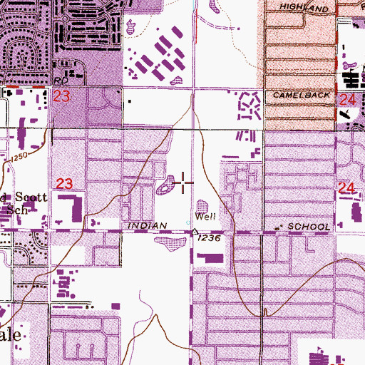 Topographic Map of Continental Golf Course, AZ