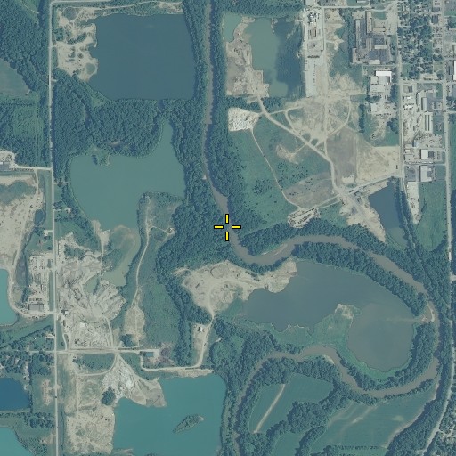 Aerial/Satellite Image of Cicero Creek, IN
