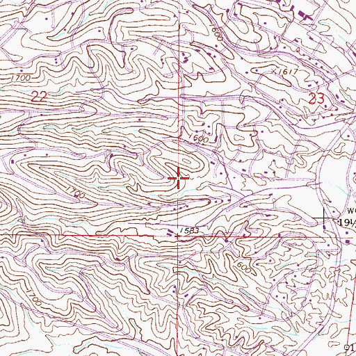 Topographic Map of Fountain Hills Golf Course, AZ