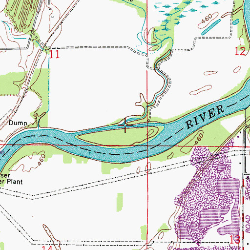 Topographic Map of Clear Creek, IN